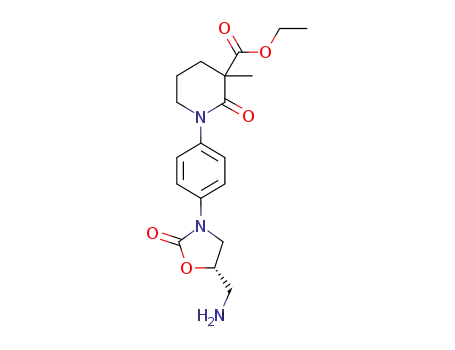 ethyl 1-(4-((S)-5-(aminomethyl)-2-oxooxazolidin-3-yl)phenyl)-3-methyl-2-oxopiperidine-3-carboxylate