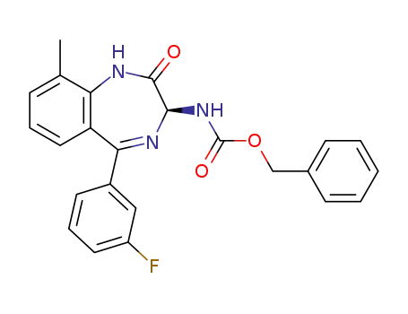 (S)-benzyl (5-(3-fluorophenyl)-9-methyl-2-oxo-2,3-dihydro-1H-benzo[e][1,4]diazepin-3-yl)carbamate