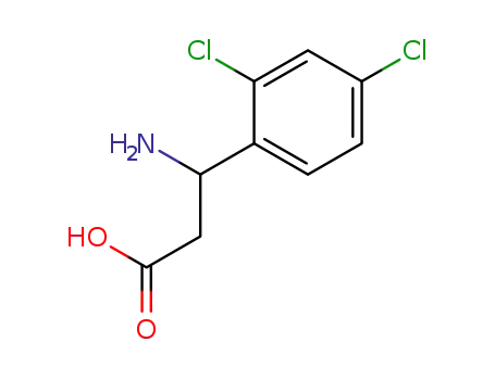 Molecular Structure of 778571-53-2 ((R)-3-Amino-3-(2,4-dichloro-phenyl)-propionic acid)