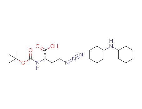Molecular Structure of 1217459-14-7 (N-Boc-4-azido-L-hoMoalanine (dicyclohexylaMMoniuM) salt)