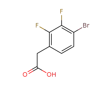 Molecular Structure of 887586-48-3 (2-(4-bromo-2,3-difluorophenyl)acetic acid)