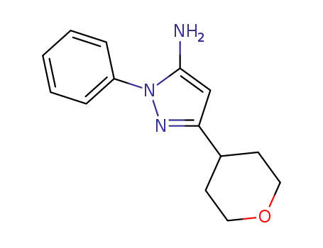 1-phenyl-3-(tetrahydro-2H-pyran-4-yl)-1H-pyrazol-5-amine