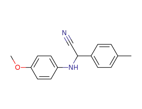 2-((4-methoxyphenyl)amino)-2-(p-tolyl)acetonitrile