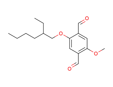Molecular Structure of 203251-22-3 (2-Methoxy-5-(2'-ethylhexyloxy)terephthalaldehyde)