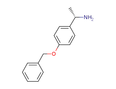 Molecular Structure of 186029-00-5 (Benzenemethanamine, a-methyl-4-(phenylmethoxy)-, (S)-)