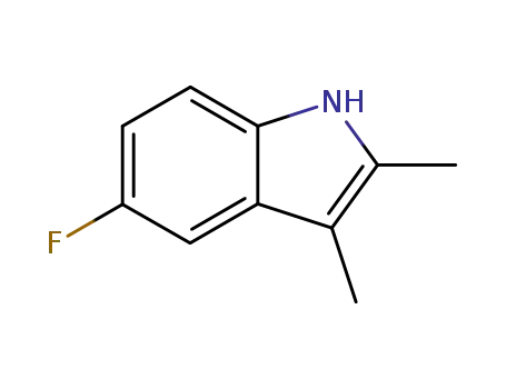 Molecular Structure of 526-47-6 (2,3-DIMETHYL-5-FLUOROINDOLE)