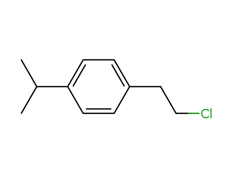 Molecular Structure of 91244-27-8 (1-(2-chloroethyl)-4-isopropylbenzene)
