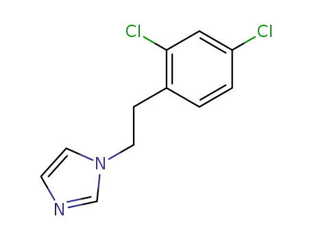 Molecular Structure of 61019-61-2 (1H-Imidazole, 1-[2-(2,4-dichlorophenyl)ethyl]-)