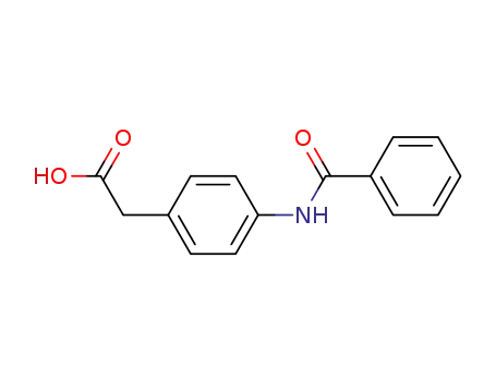 Molecular Structure of 5897-65-4 (Benzeneacetic acid, 4-(benzoylamino)-)