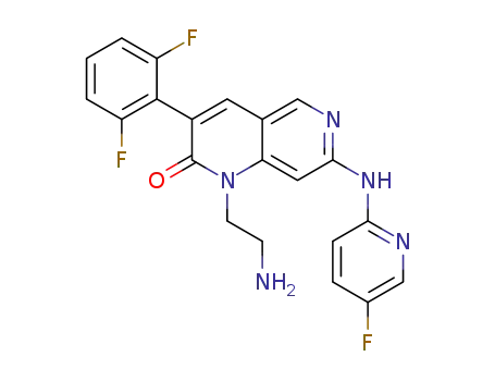 1-(2-aminoethyl)-3-(2,6-difluorophenyl)-7-((5-fluoropyridin-2-yl)amino)-1,6-naphthyridin-2(1H)-one