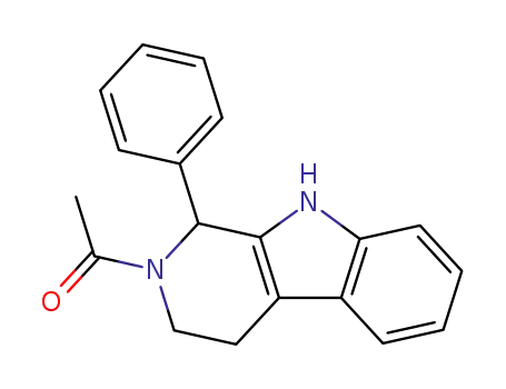Molecular Structure of 3584-41-6 (1-(1-PHENYL-1,3,4,9-TETRAHYDRO-BETA-CARBOLIN-2-YL)-ETHANONE)