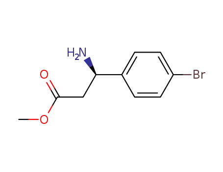 Molecular Structure of 261761-47-1 (METHYL (3S)-3-AMINO-3-(4-BROMOPHENYL)PROPANOATE-HCL)