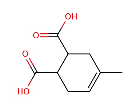 Molecular Structure of 13468-88-7 (4-Cyclohexene-1,2-dicarboxylic acid, 4-methyl- (6CI,7CI,8CI,9CI))