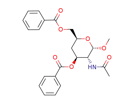 methyl 2-acetamido-3,6-di-O-benzoyl-2,4-dideoxy-α-D-xylo-hexopyranoside