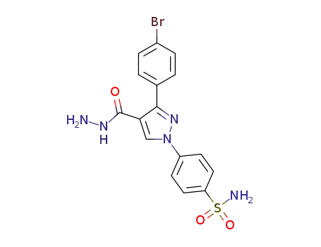 4-[3-(4-bromophenyl)-4-(hydrazinocarbonyl)-1H-pyrazole-1-yl]benzenesulfonamide