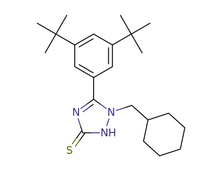 1-(cyclohexylmethyl)-5-(3,5-di-tert-butylphenyl)-1H-1,2,4-triazole-3(2H)-thione