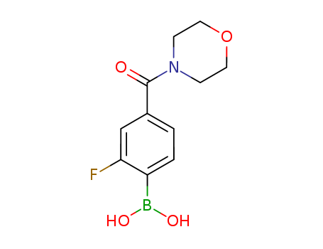(2-fluoro-4-(morpholine-4-carbonyl)phenyl)boronic acid