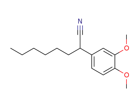 Molecular Structure of 93148-41-5 (α-<3.4-Dimethoxy-phenyl>-caprylsaeurenitril)