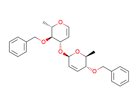3-O-[4-O-benzyl-2,3,6-trideoxy-β-L-erythro-hex-2-enopyranosyl]-1,5-anhydro-4-O-benzyl-2,6-dideoxy-L-arabino-hex-1-enitol