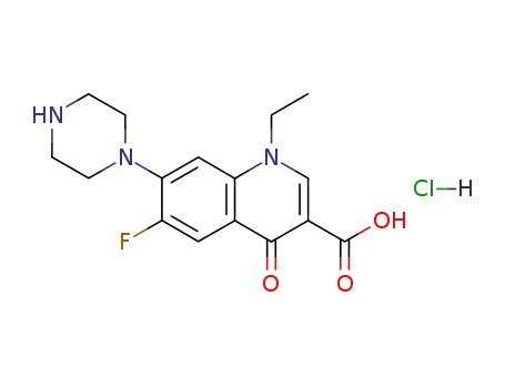 Molecular Structure of 104142-93-0 (Norfloxacin hydrochloride)