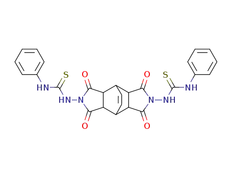 bis N-(phenyl-thioureido)aminobicyclo[2.2.2]-oct-7-ene-2,3,5,6-tetracarboximide