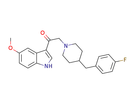 2-(4-(4-fluorobenzyl)piperidin-1-yl)-1-(5-methoxy-1H-indol-3-yl)ethanone