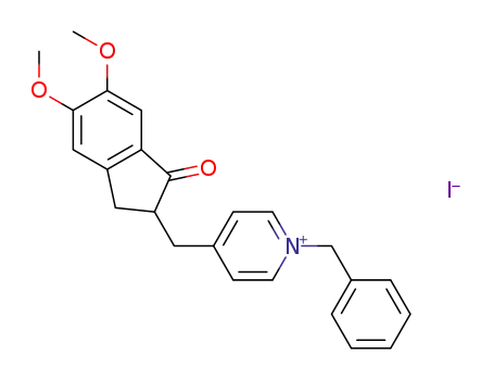 1-benzyl-4-((5,6-dimethoxy-1-oxo-2,3-dihydro-1H-inden-2 yl)methyl)pyridinium iodide