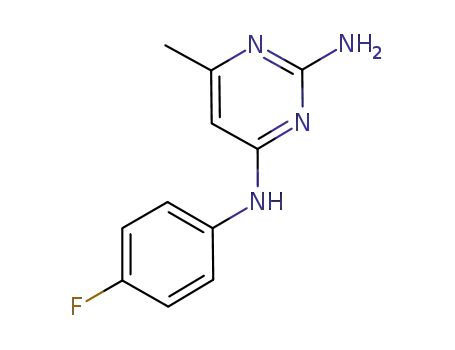 N-(2-AMINO-6-METHYL-4-PYRIMIDINYL)-N-(4-FLUOROPHENYL)AMINE