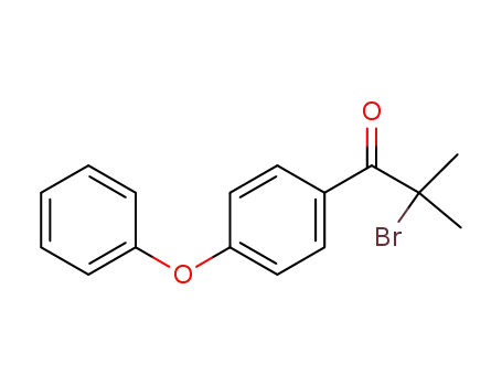 Molecular Structure of 842172-56-9 (1-Propanone, 2-bromo-2-methyl-1-(4-phenoxyphenyl)-)