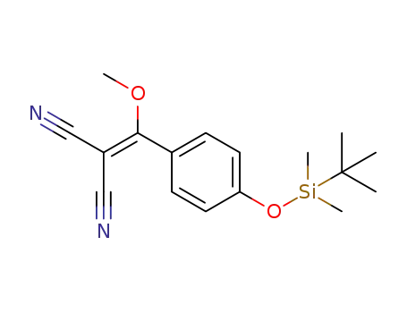 2-((4-((tert-butyldimethylsilyl)oxy)phenyl )(methoxy)methylene)malononitrile