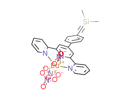 [Eu(4-(4-bromophenyl)-2,2′:6′,2″-terpyridine)(NO<sub>3</sub>)<sub>3</sub>]
