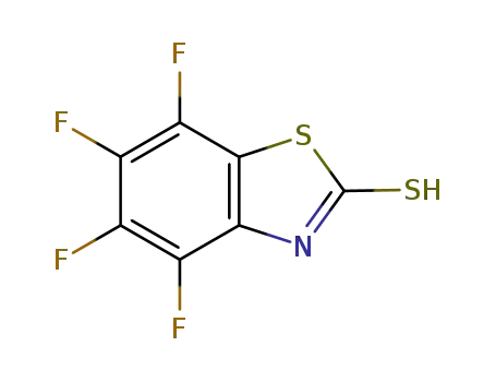 Molecular Structure of 786657-51-0 (2(3H)-Benzothiazolethione, 4,5,6,7-tetrafluoro-)