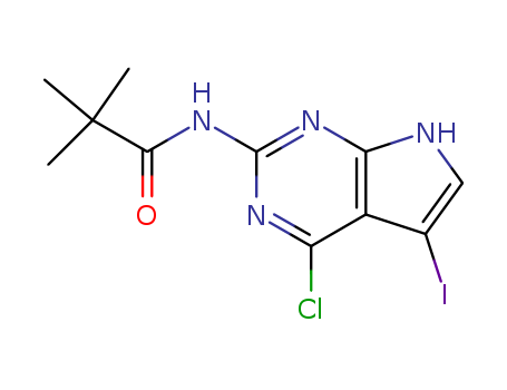 N-(4-chloro-5-iodo-7H-pyrrolo[2,3-d]pyrimidin-2-yl)-2,2-dimethylpropanamide