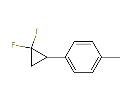 Molecular Structure of 54672-44-5 (4-(2,2-Difluorocyclopropyl)-toluene)