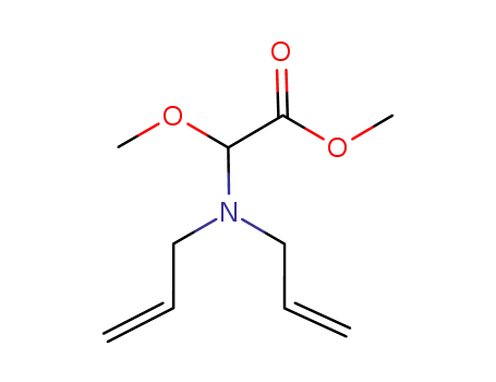 Molecular Structure of 1069135-01-8 (methyl 2-(diallylamino)-2-methoxyacetate)