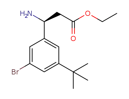 (S)-3-amino-3-(3-bromo-5-tert-butylphenyl)propionicacid ethyl ester
