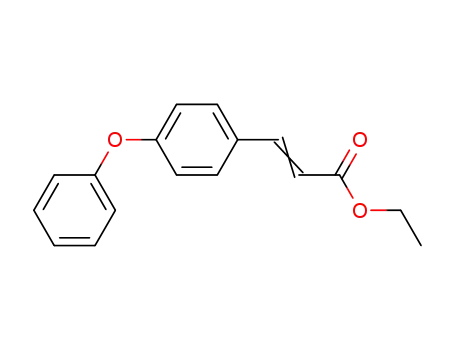 Molecular Structure of 2509-20-8 (2-Propenoic acid, 3-(4-phenoxyphenyl)-, ethyl ester)