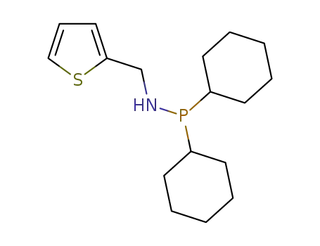Molecular Structure of 1588499-13-1 (thiophene-2-(N-dicyclohexylphosphino)methylamine)