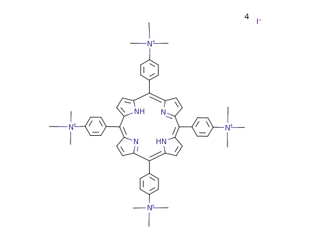 Molecular Structure of 65952-93-4 (meso-tetrakis<(p-trimethylammonio)phenyl>porphyrin tetraiodide)