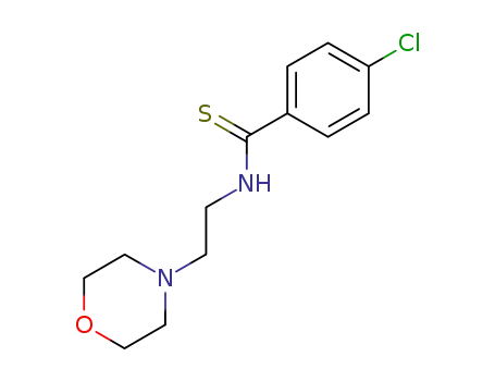 Molecular Structure of 64779-77-7 (Benzenecarbothioamide, 4-chloro-N-[2-(4-morpholinyl)ethyl]-)