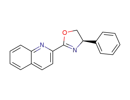 Molecular Structure of 220108-54-3 (2-[4-(R)-phenyl-4,5-dihydrooxazolin-2-yl]quinoline)