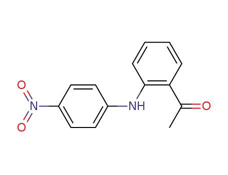 Molecular Structure of 79110-04-6 (1-(2-((4-nitrophenyl)amino)phenyl)ethanone)