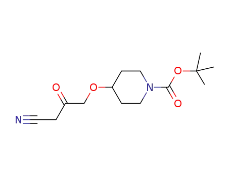 tert-butyl 4-(3-cyano-2-oxopropoxy)piperidine-1-carboxylate