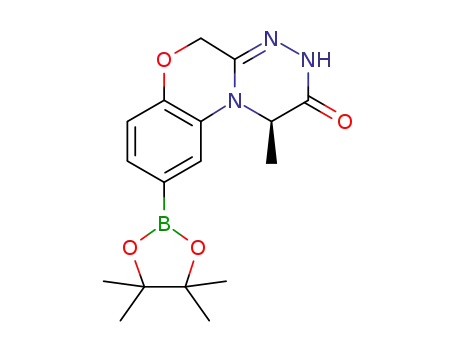 (R)-1-methyl-9-(4,4,5,5-tetramethyl-1,3,2-dioxaborolan-2-yl)-3,5-dihydrobenzo[5,6][1,4]oxazino[3,4-c][1,2,4]triazin-2(1H)-one