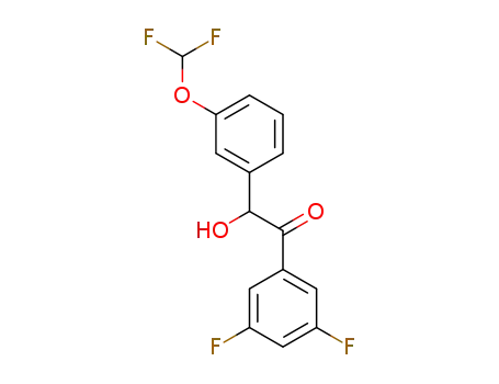 Molecular Structure of 1622219-89-9 (2-(3-(difluoromethoxy)phenyl)-1-(3,5-difluorophenyl)-2-hydroxyethanone)