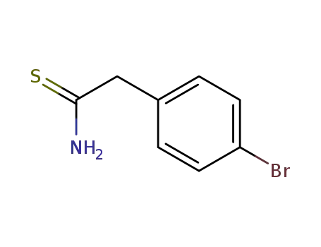 Molecular Structure of 147111-30-6 (2-(4-bromophenyl)ethanethioamide)