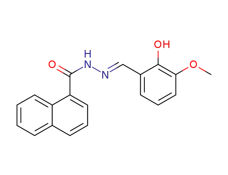 (E)-N’-(2-hydroxy-3-methoxybenzylidene)-1-naphthohydrazide