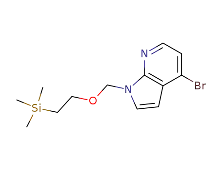 Molecular Structure of 941685-08-1 (1H-Pyrrolo[2,3-b]pyridine, 4-broMo-1-[[2-(triMethylsilyl)ethoxy]Methyl]-)