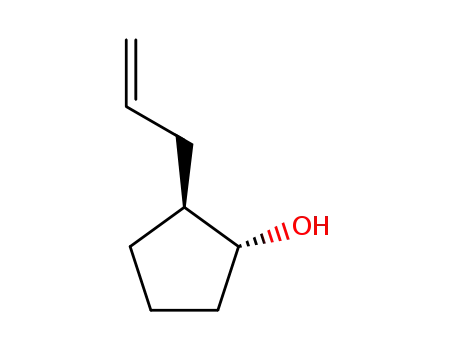 Molecular Structure of 74743-89-8 (Cyclopentanol, 2-(2-propenyl)-, (1R,2S)-rel-)