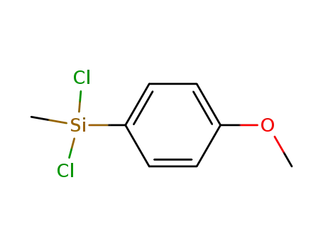 Molecular Structure of 18236-55-0 (Silane, dichloro(4-methoxyphenyl)methyl-)